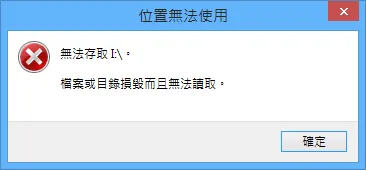 當你要開啟記憶卡、隨身碟….等等儲存裝置時看到這個畫面,心裡應該都涼了一半了吧!