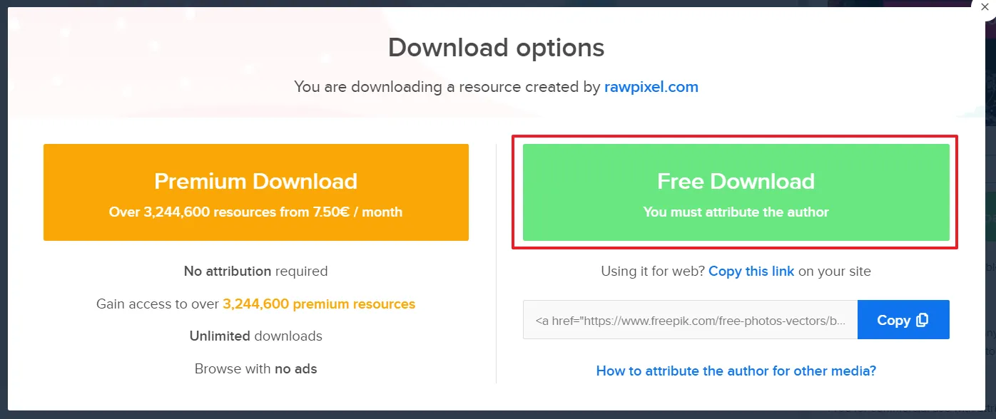 接著按下「Free Download」就可以囉~