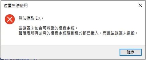 日前我的 NAS 外接硬碟突然發生無法讀取的問題